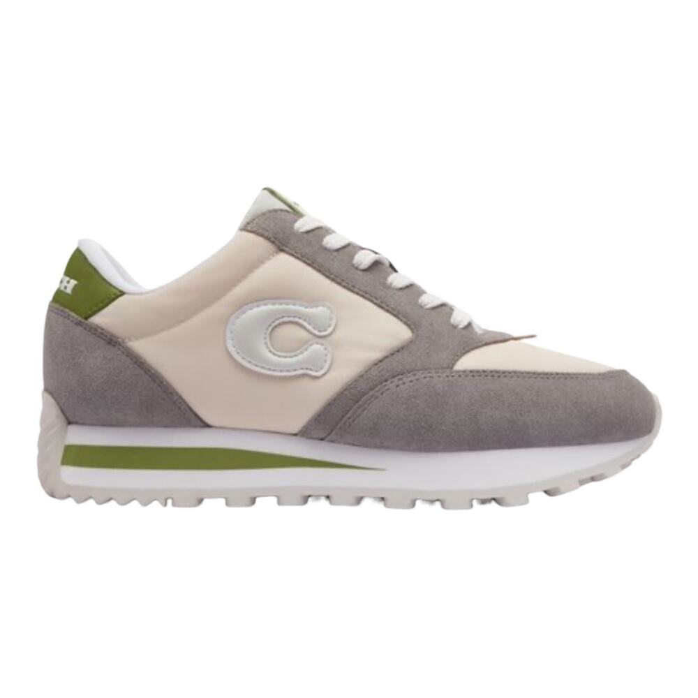 COACH Women's Runner "C" Lace Up Jogger Sneakers Beige Size 6 - Picture 2 of 4